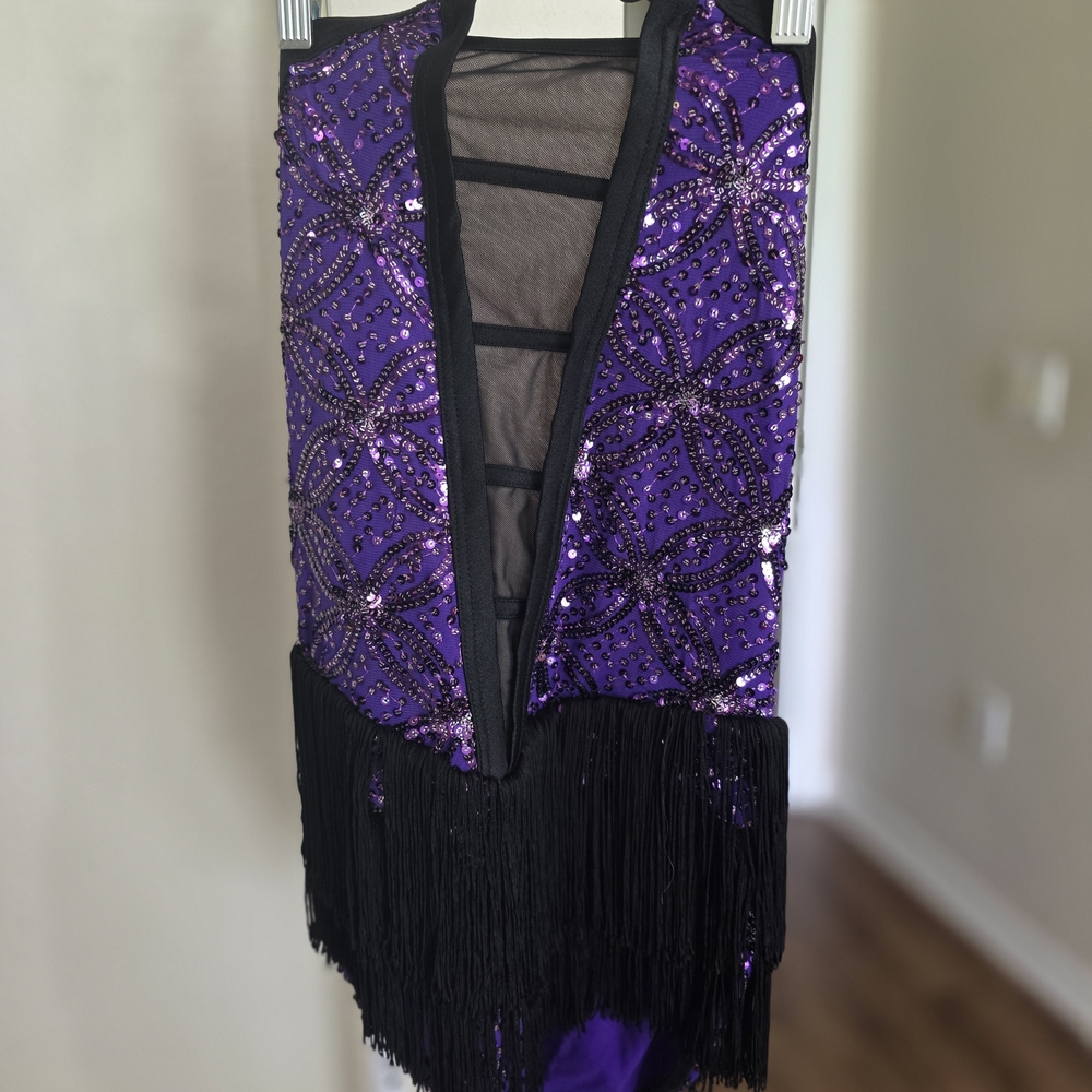 Weissman Purple and Black Dance Costume